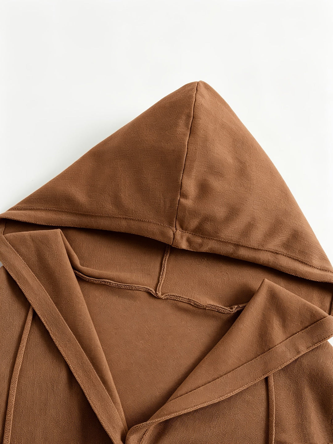 Kapuzen-Strickjacke | Kaffeebraun