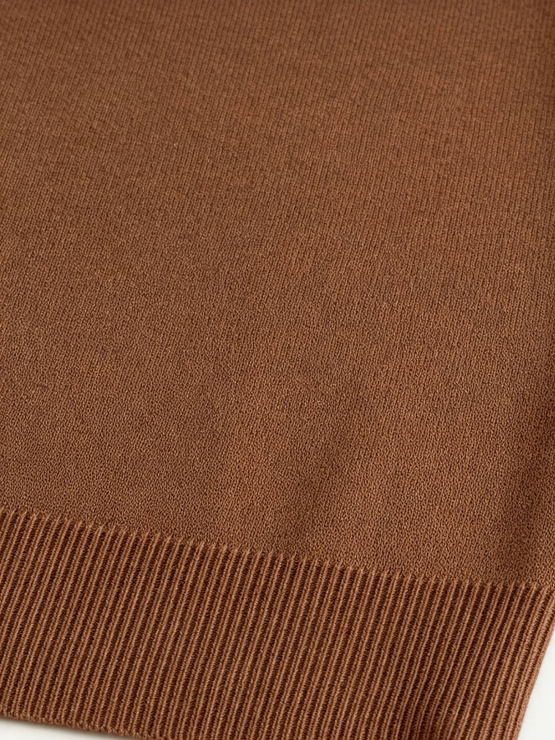 Kapuzen-Strickjacke | Kaffeebraun