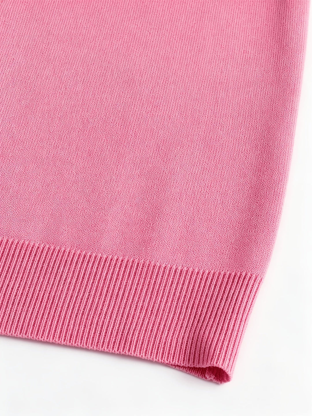 Kapuzen-Strickjacke | Pink