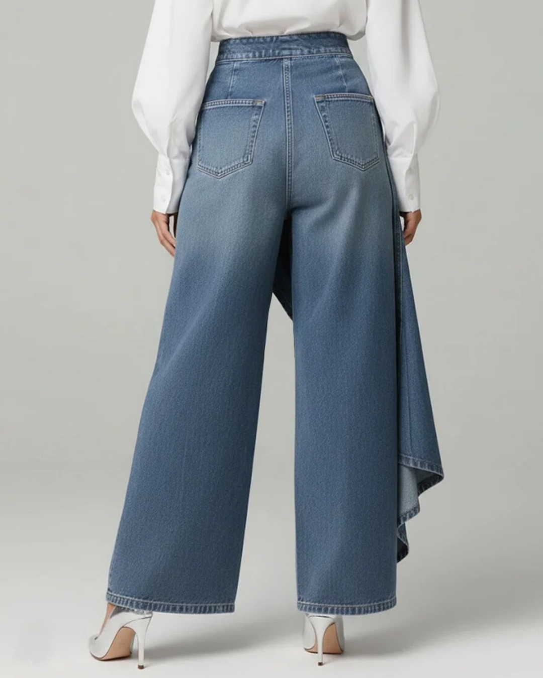 Holly | Jeanshose in Wickeloptik