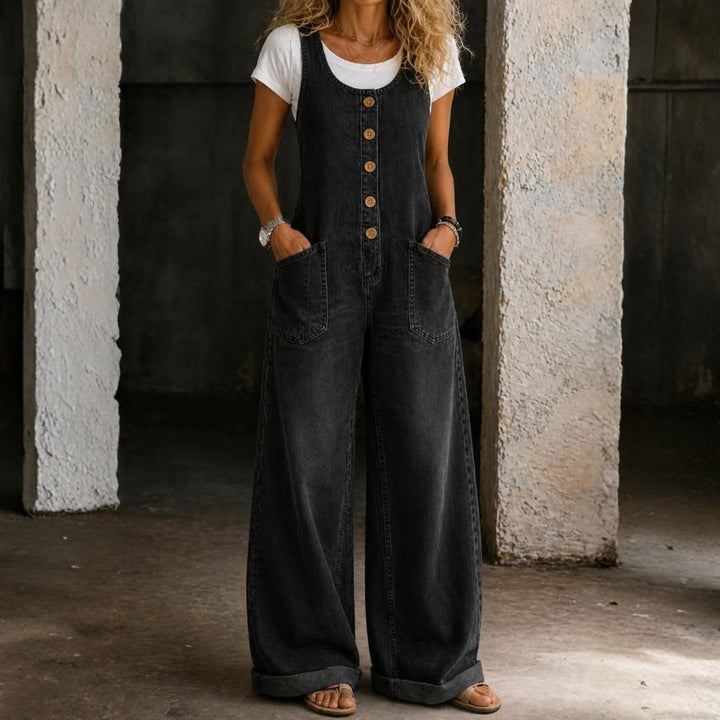 Verity | Baumwoll-Latzhose im Washed-Look