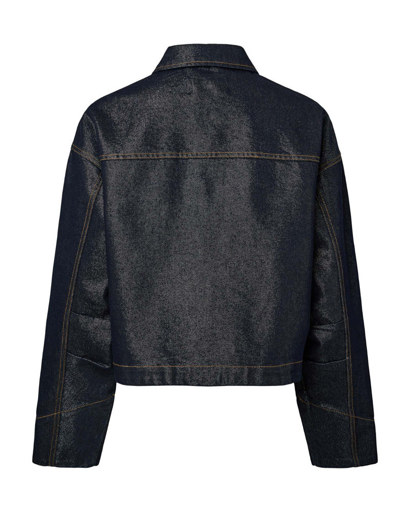 Elna | Lockere Jeansjacke mit Glitzer
