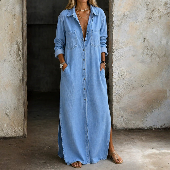 Poppy | Kleid mit durchgehender Knopfleiste