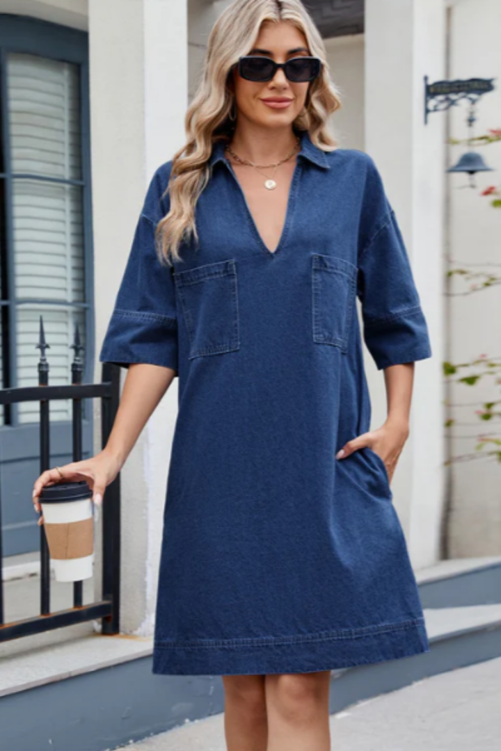Rosie | Lässiges Jeanskleid