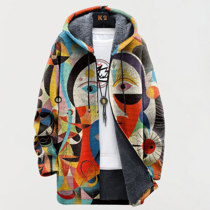 Morgan | Mantel mit abstraktem Muster