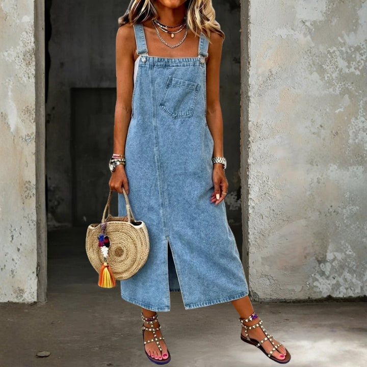 Georgia | Lässiges Jeans-Trägerkleid