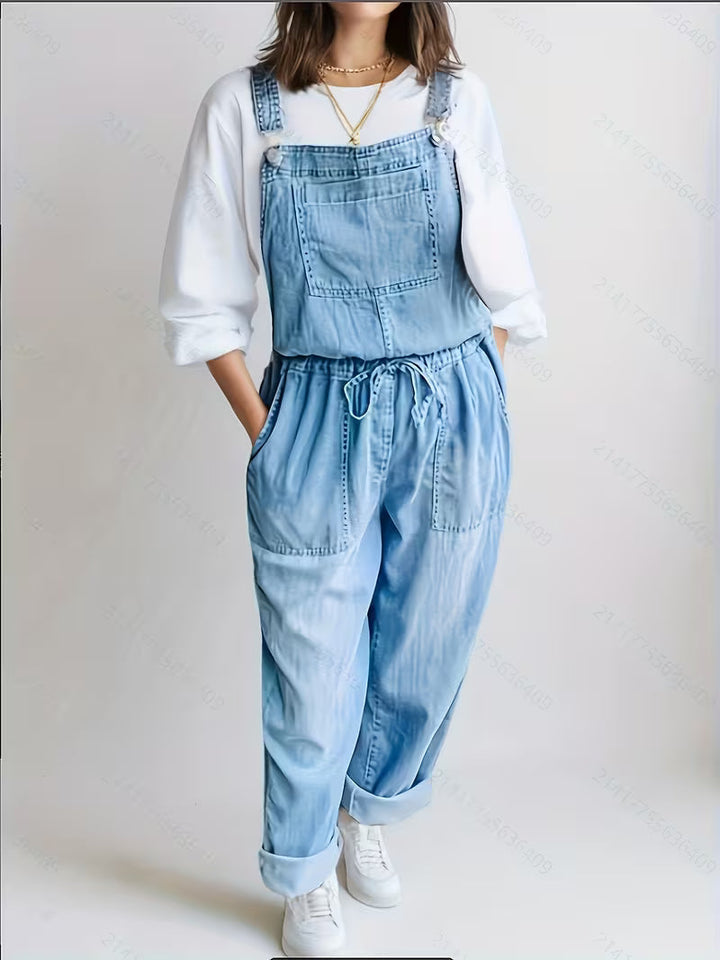 Hannah | Lässiger Jeans-Jumpsuit