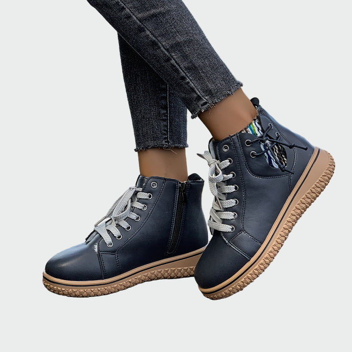 Orthopädische Leder-Ankle Boots