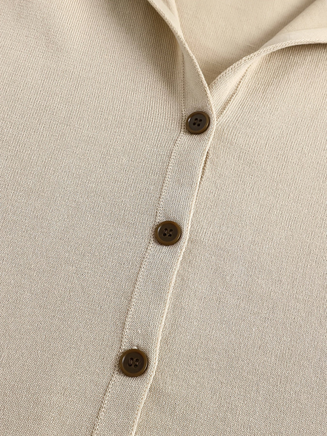 Kapuzen-Strickjacke | Khaki