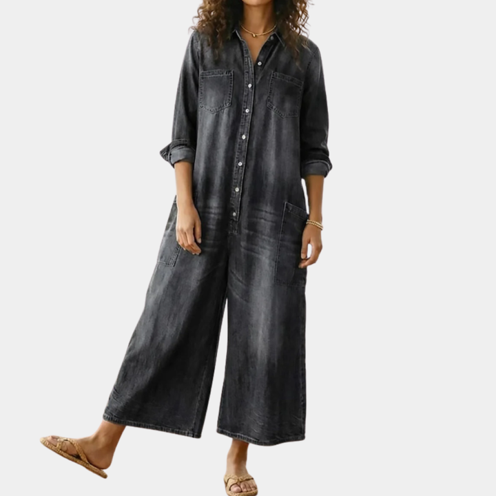 Lily | Jeans-Jumpsuit aus Baumwolle