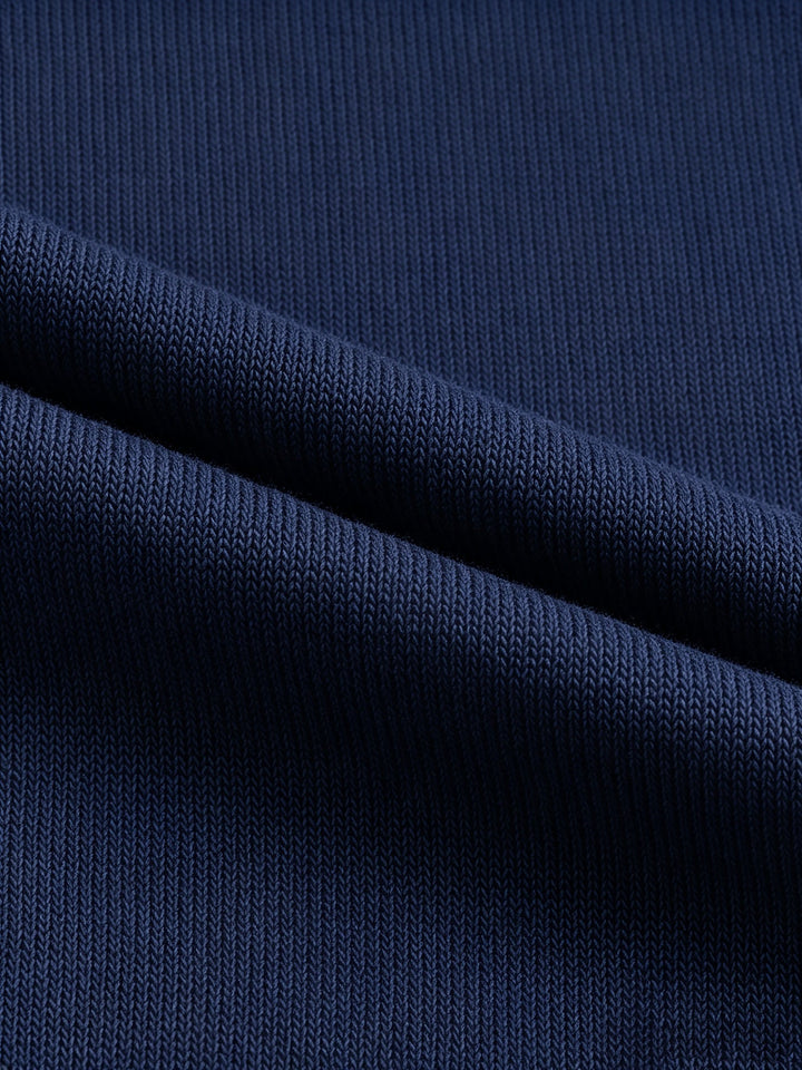 Kapuzen-Strickjacke | Marineblau