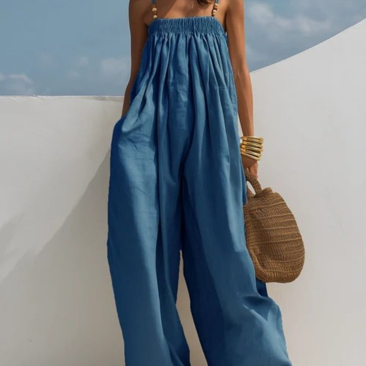 Molly | Jeans-Jumpsuit mit weitem Bein