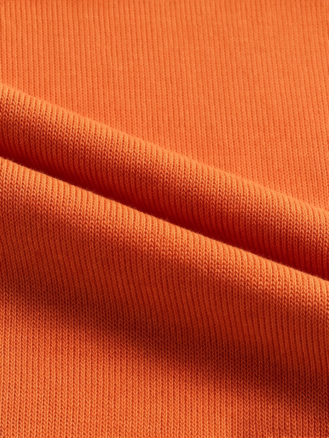 Kapuzen-Strickjacke | Orange