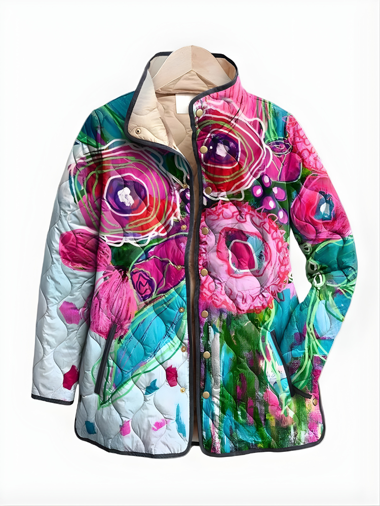 Isabella | Elegante Jacke mit Blumenmuster