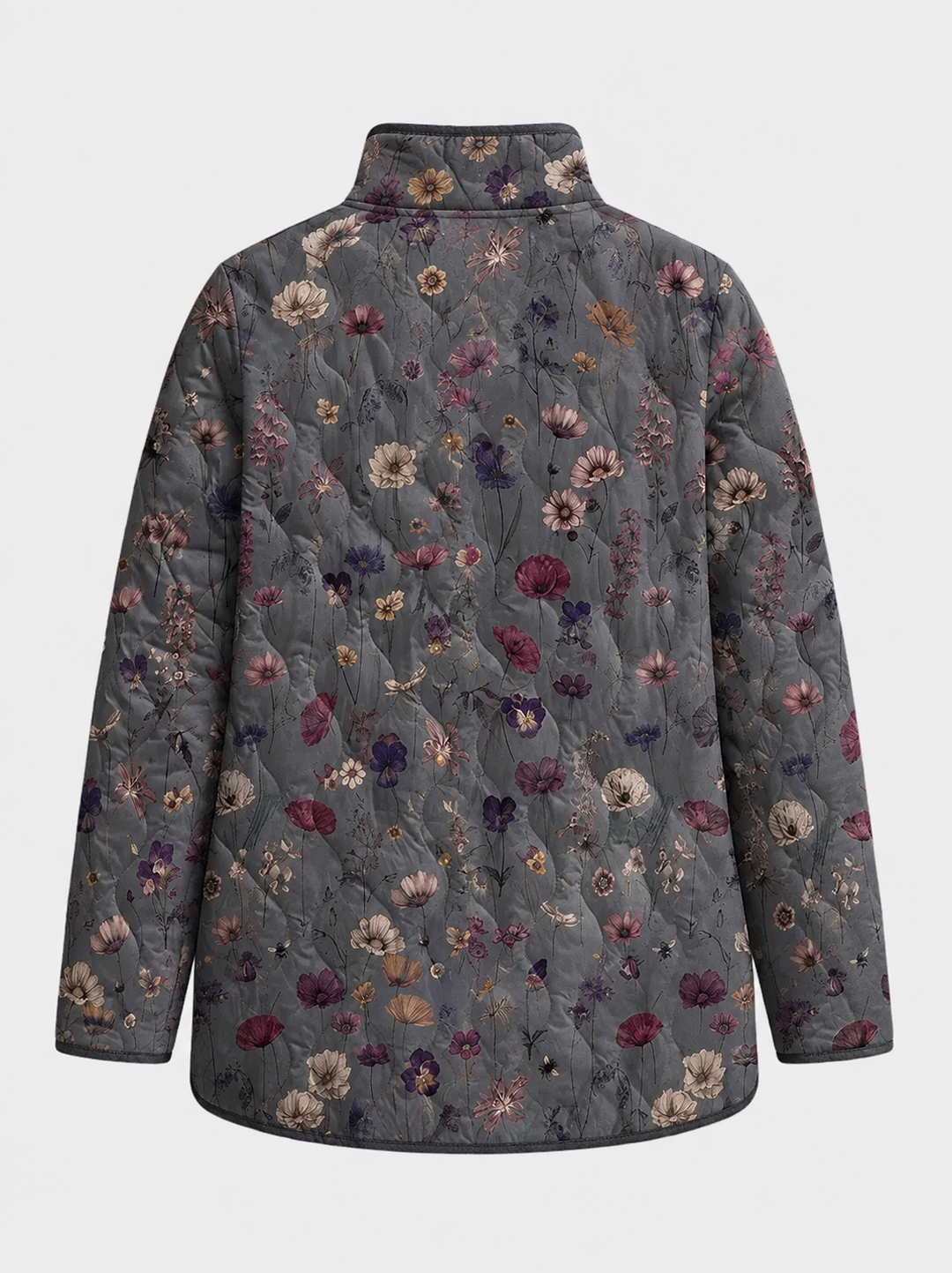 Niva | Gesteppte Jacke mit Vintage-Blumenmuster