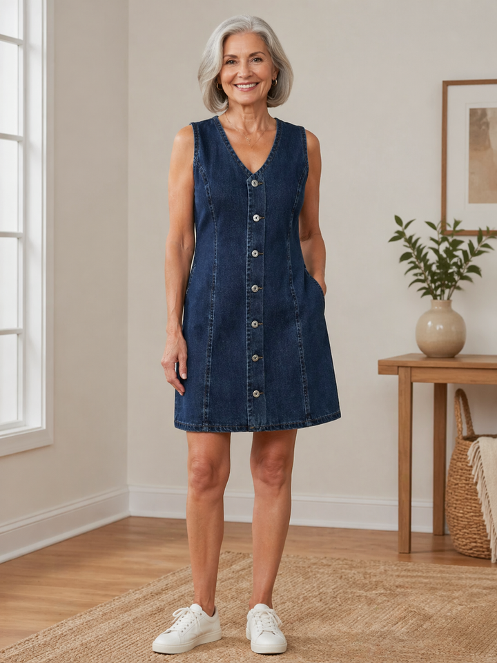 Olivia | Lässiges Jeanskleid