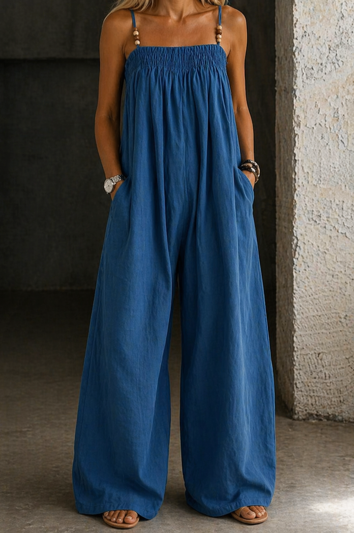 Molly | Jeans-Jumpsuit mit weitem Bein