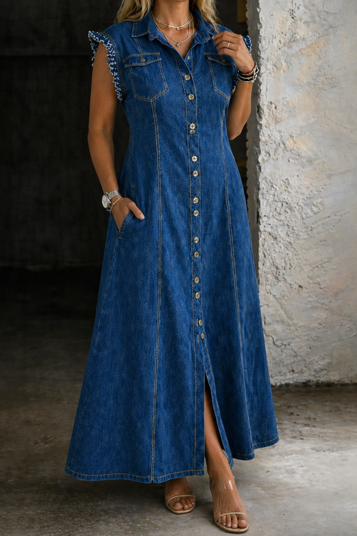 Saskia | Jeanskleid in großen Größen