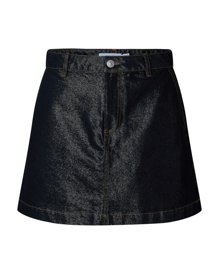 Elna | Kurzer Jeansrock mit Glitzer