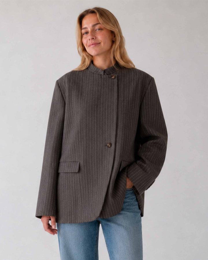 Seraph | Oversize-Blazer mit Nadelstreifen