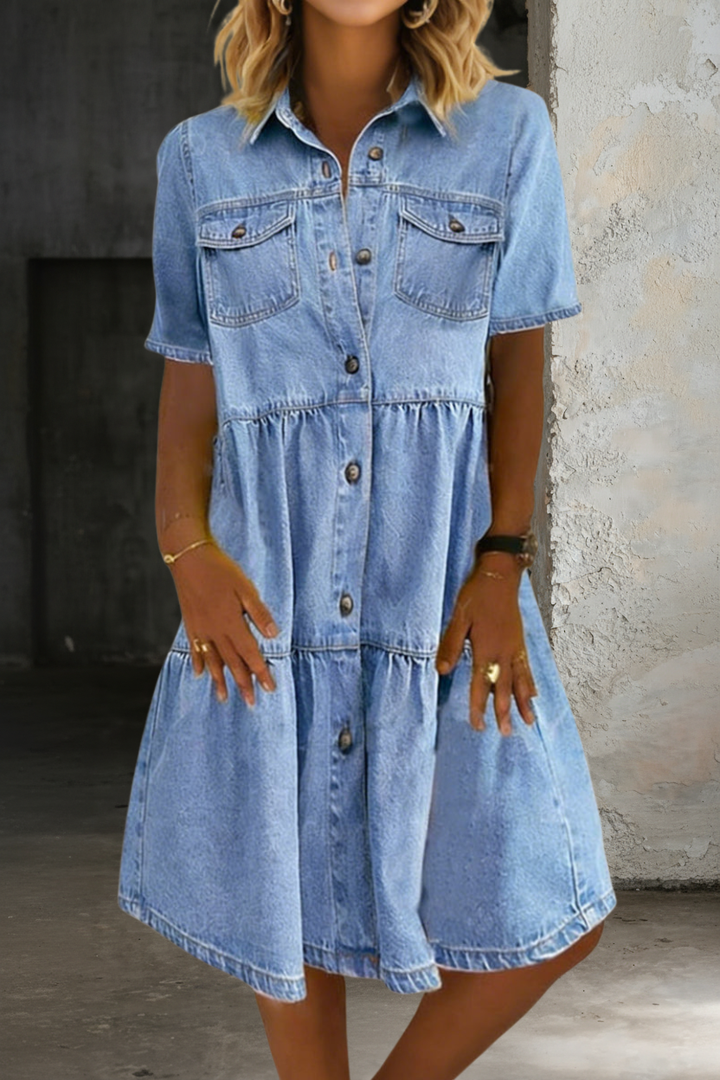 Sienna | Elegantes Jeanskleid