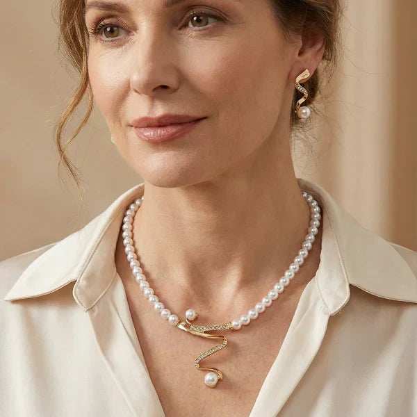 Margit | Schmuckset im Perlen-Look