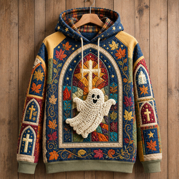 Kerstin | Kapuzensweatshirt im Buntglas-Look