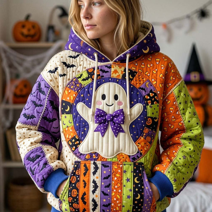 Cornelia | Festlicher Patchwork-Hoodie