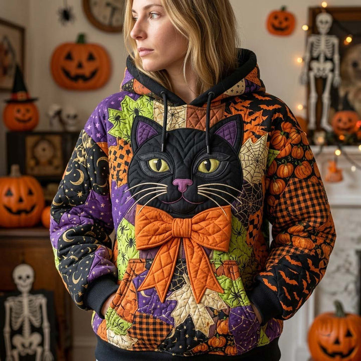 Isa | Patchwork-Hoodie Mitternachtszauber