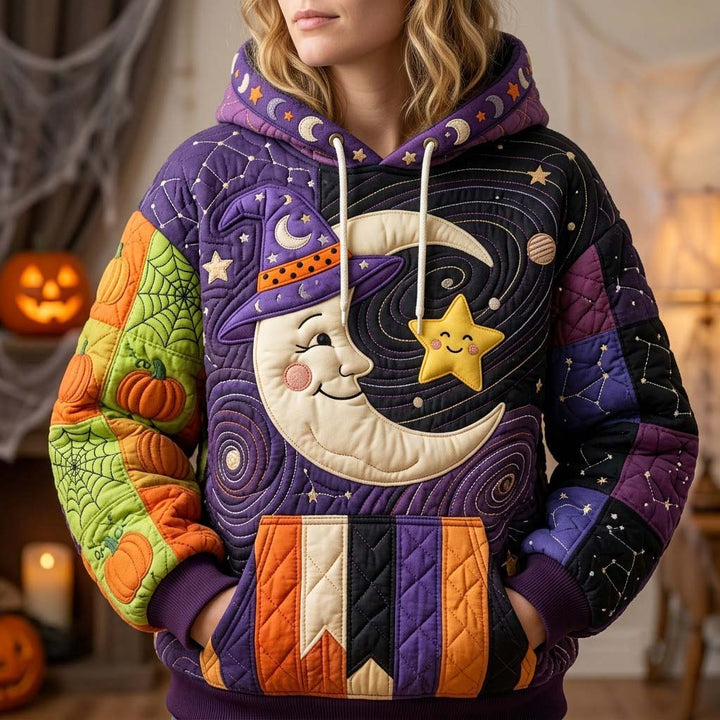 Henrike | Patchwork-Hoodie Mitternacht