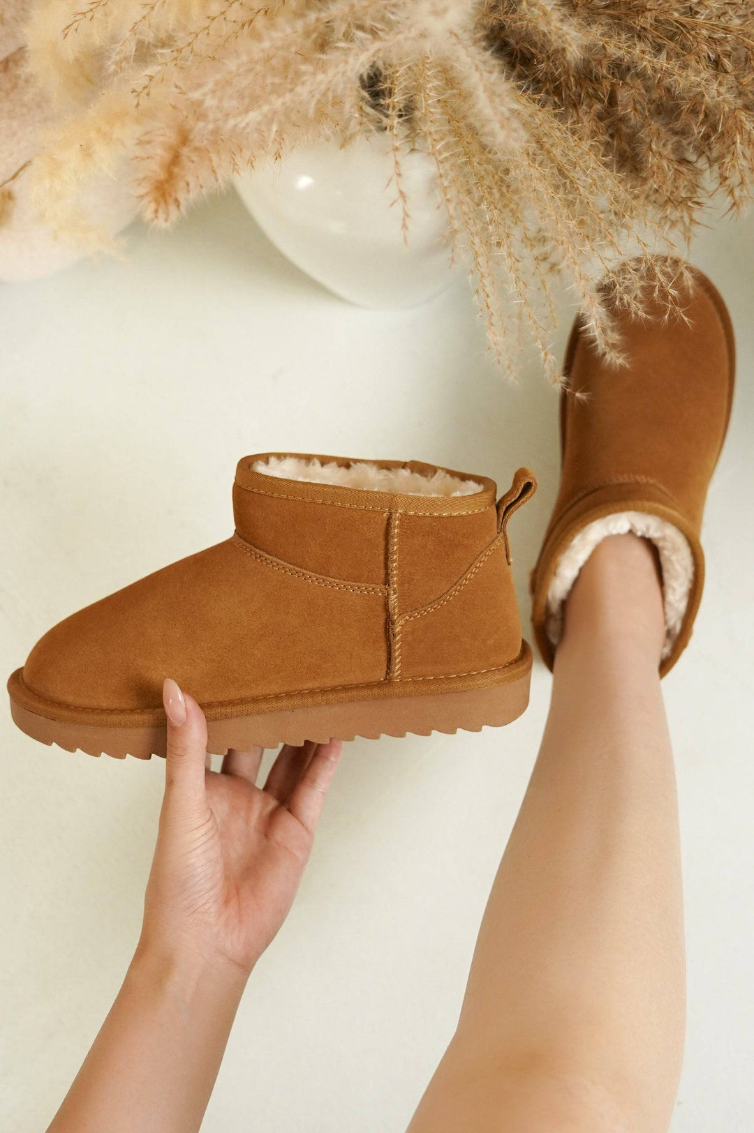 Damen wasserabweisende Winterstiefeletten mit warmem Innenfutter