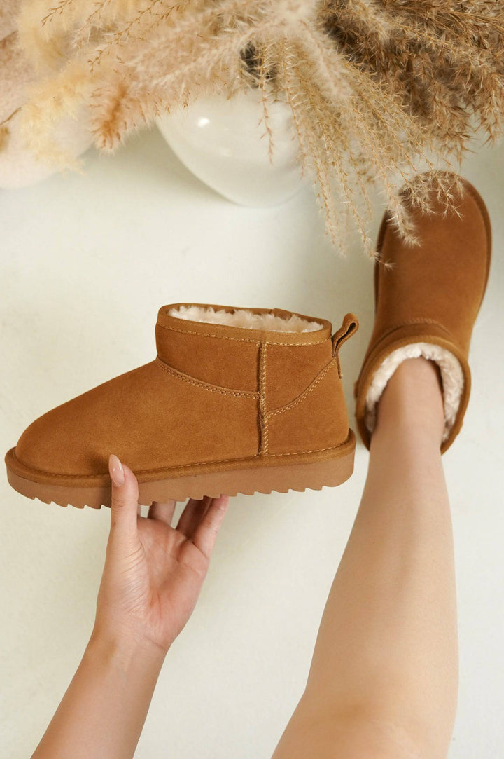 Damen wasserabweisende Winterstiefeletten mit warmem Innenfutter