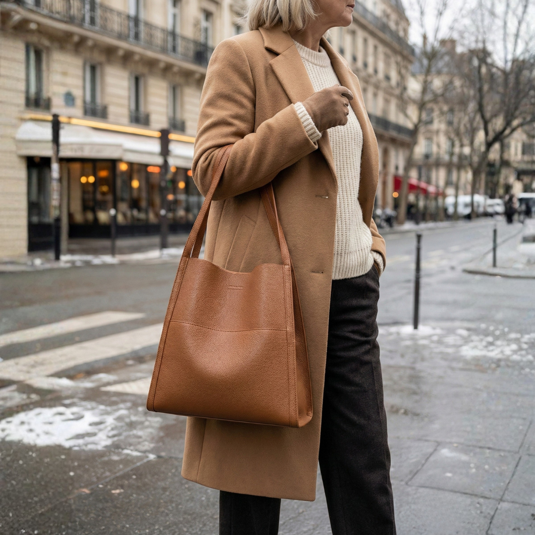 Elena™ | Elegante Schultertasche aus Leder