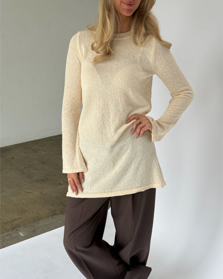 Kai | Strickkleid, Creme