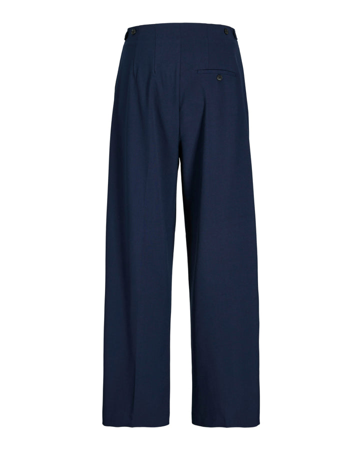 Kate | Weite Bundfaltenhose, Navy