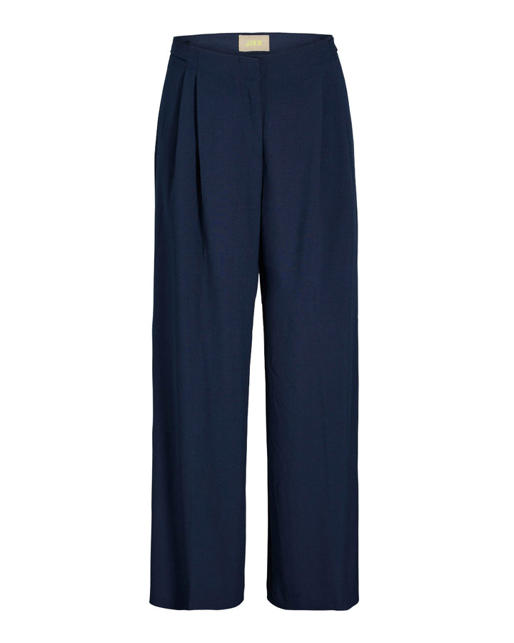 Kate | Weite Bundfaltenhose, Navy