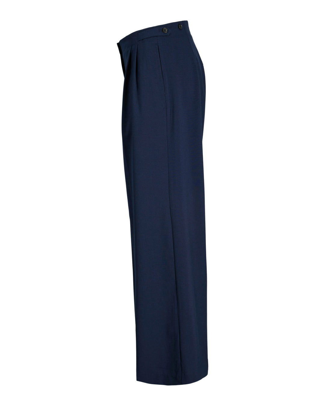 Kate | Weite Bundfaltenhose, Navy