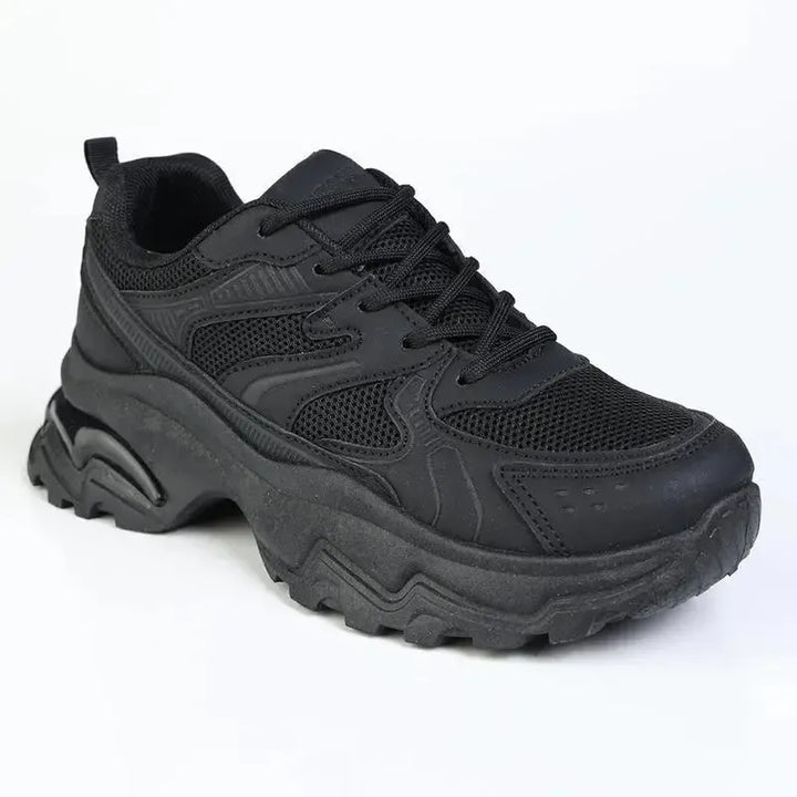 Damen Sneaker mit Plateausohle und gepolstertem Fußbett