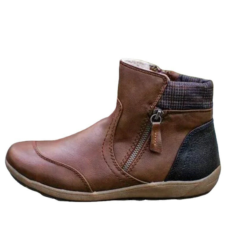 Damen wasserdichte Stiefeletten mit rutschfester Gummisohle