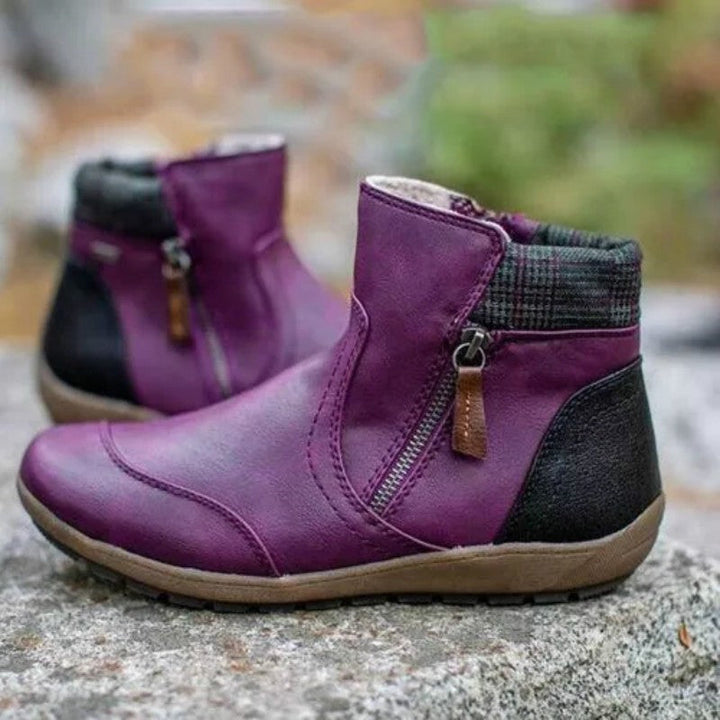 Damen wasserdichte Stiefeletten mit rutschfester Gummisohle