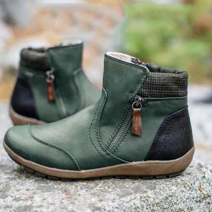 Damen wasserdichte Stiefeletten mit rutschfester Gummisohle