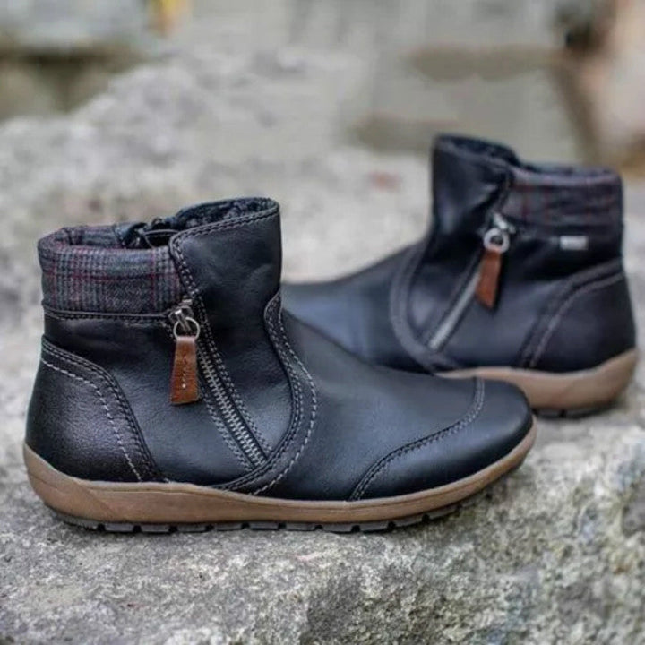 Damen wasserdichte Stiefeletten mit rutschfester Gummisohle