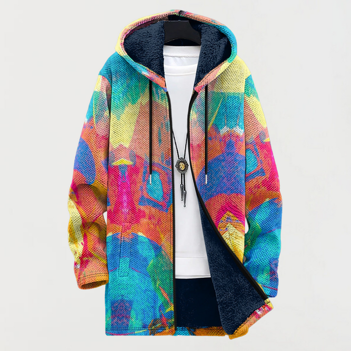 Emery | Sweatshirt mit buntem Kunstmuster