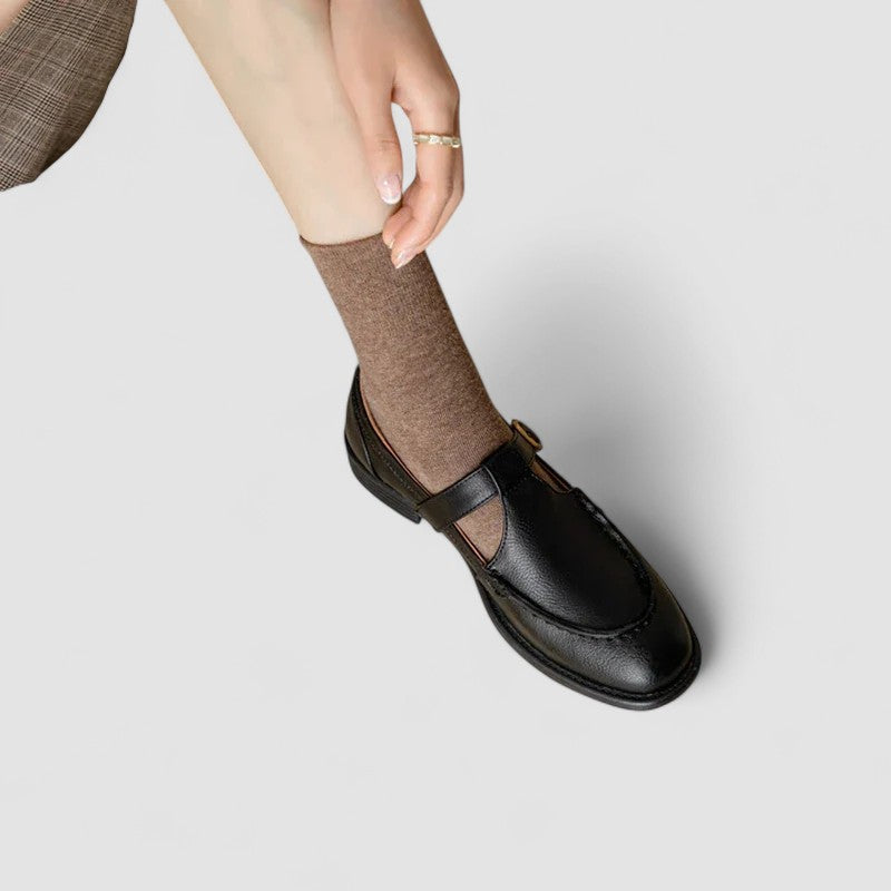 Ariette | Mary Jane Schuhe mit eckiger Kappe