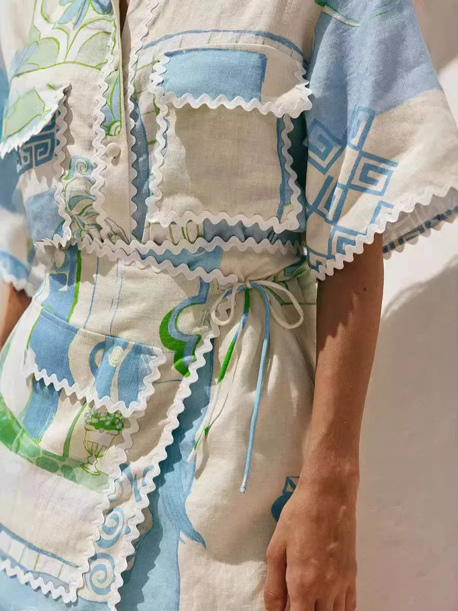 Solene - Schickes Patchwork-Ensemble