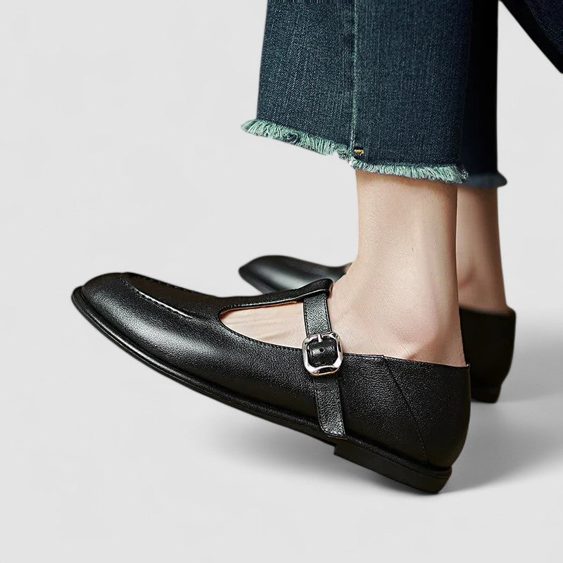Blandine | Mary Jane Schuhe mit flachem Absatz