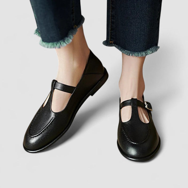 Blandine | Mary Jane Schuhe mit flachem Absatz