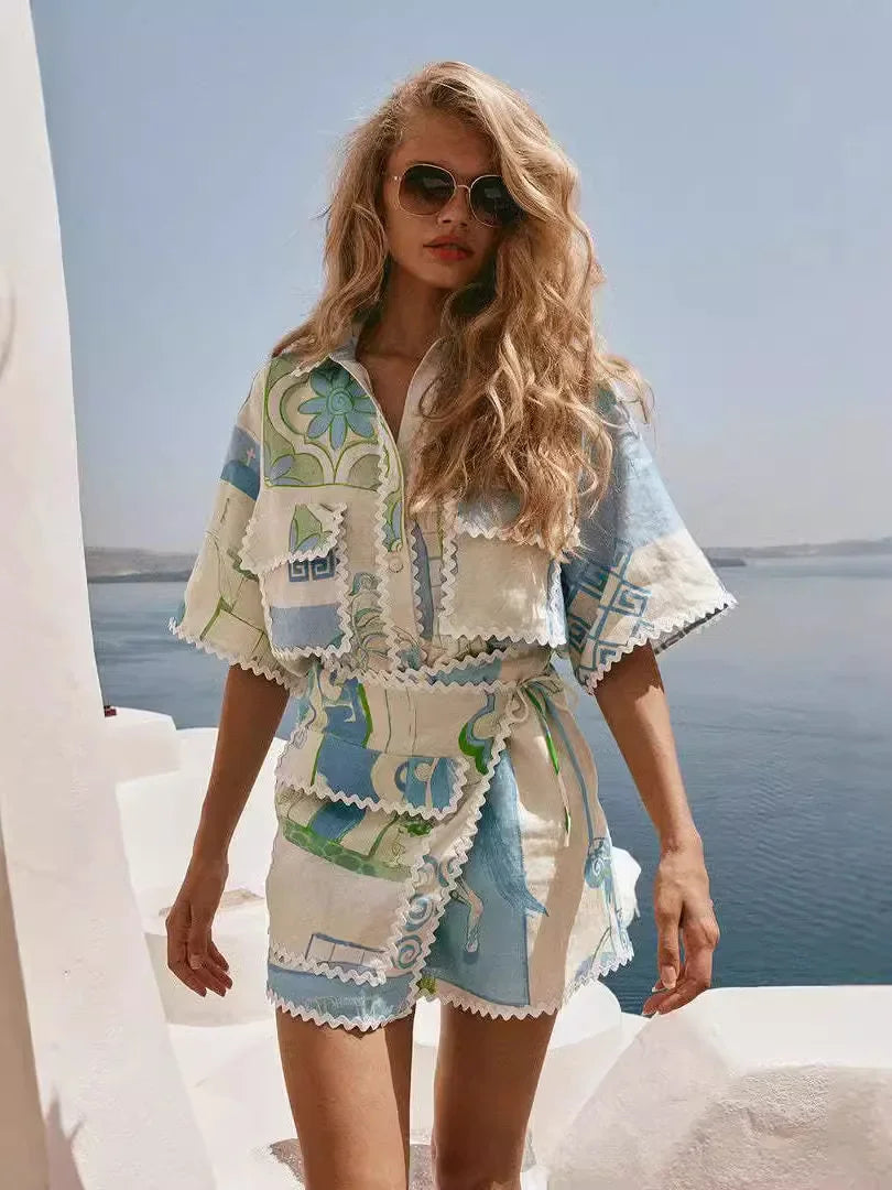 Solene - Schickes Patchwork-Ensemble