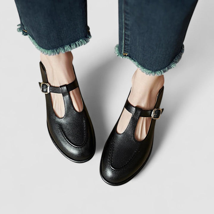 Blandine | Mary Jane Schuhe mit flachem Absatz