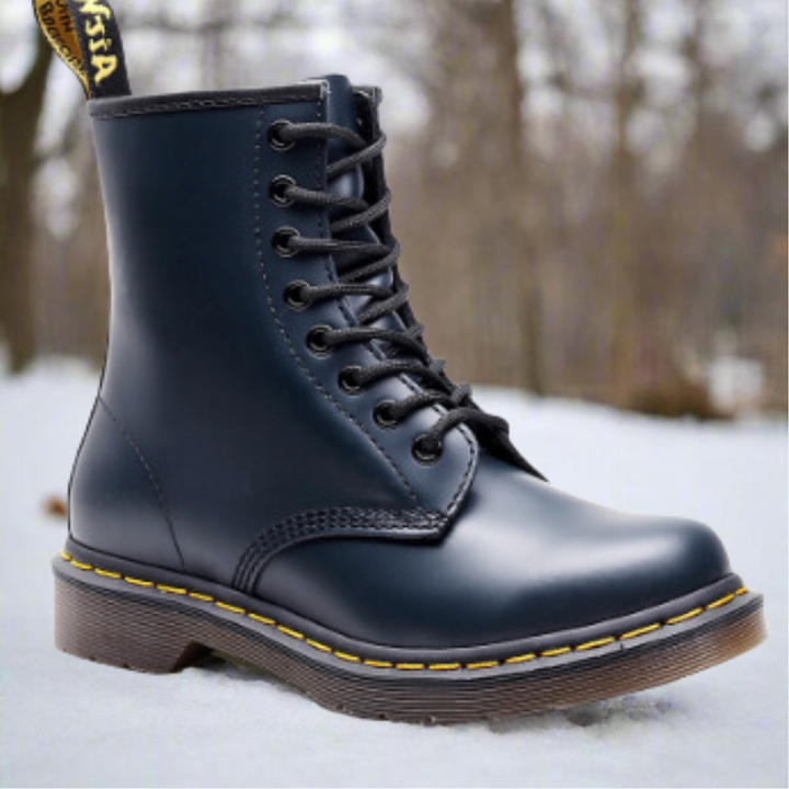 Damen Schnürstiefel mit gepolstertem Fußbett und Gummisohle